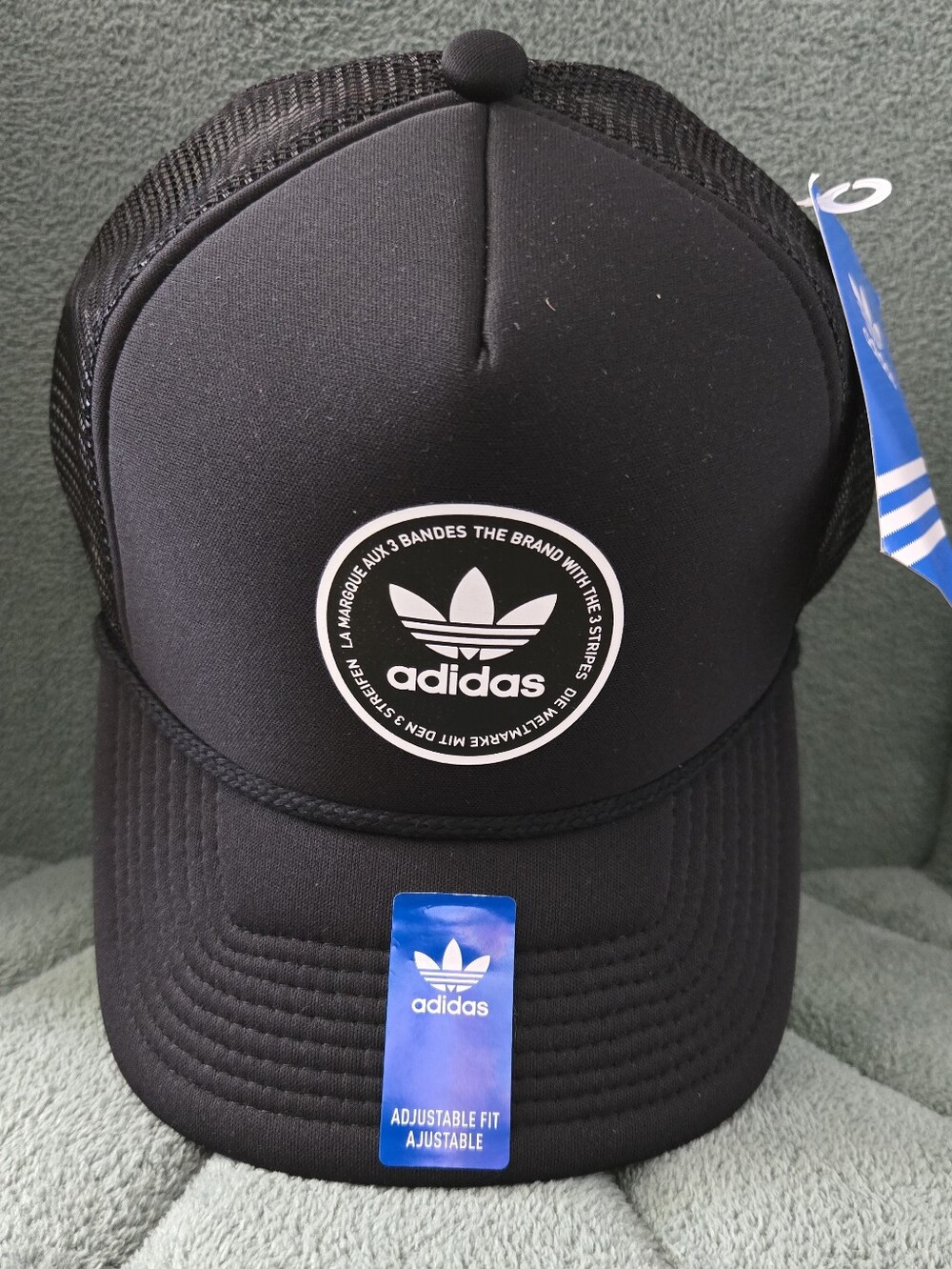 adidas Black Trucker Mesh snapback Cap